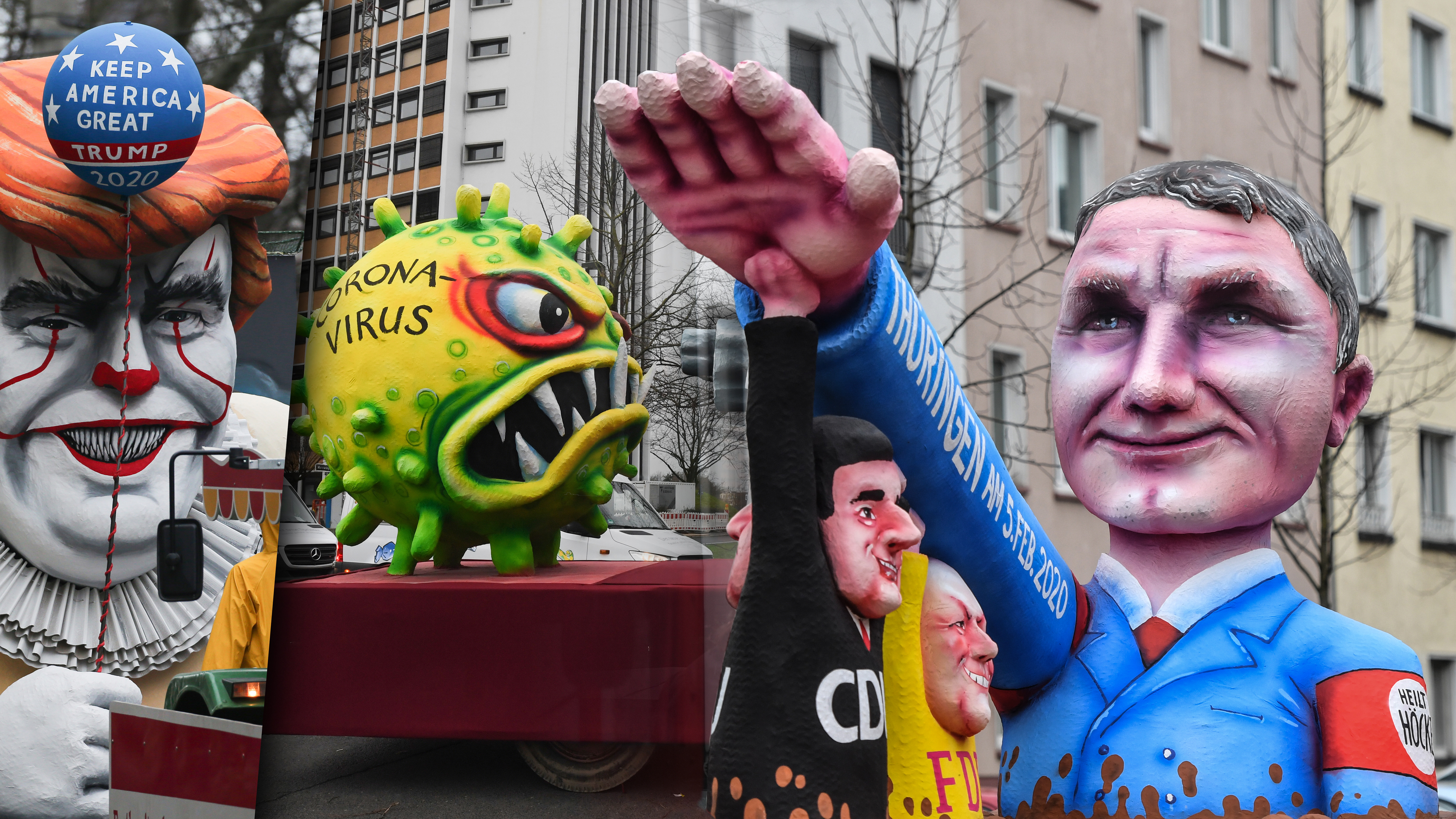 Rosenmontagszuge So Politisch Sind Die Mottowagen
